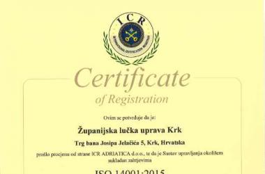 ISO certifikat 14001 (hr 2022.g)