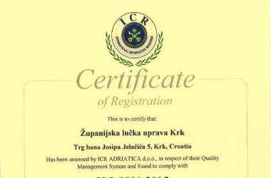 ISO certifikat 9001 (eng 2022.g)