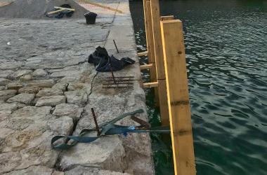 Sanacija obale ispred hotela Marina u Krku